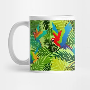 Tropical Parrot Pattern Mug